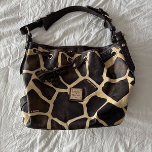 DOONEY & BOURKE GIRAFEE PRINT SHOULDER BAG RARE AESTHETIC VINTAGE
